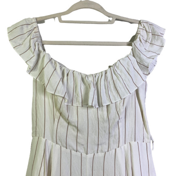 ASTR THE LABEL White Stripe Keeley Jumpsuit - Picture 3 of 15